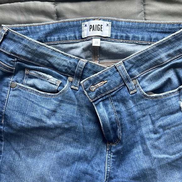 Size 28 distressed Paige jeans - Picture 2 of 4